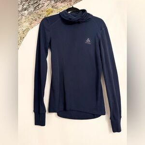 ODLO THE ACTIVE WARM BASE LAYER WITH FACEMASK Small Navy Blue